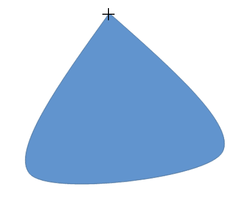 Move cursor to close the shape