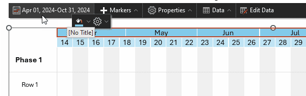 Date span in timeline Date span in timeline