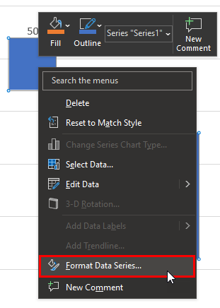 Format Data Series in PowerPoint 365 for Windows