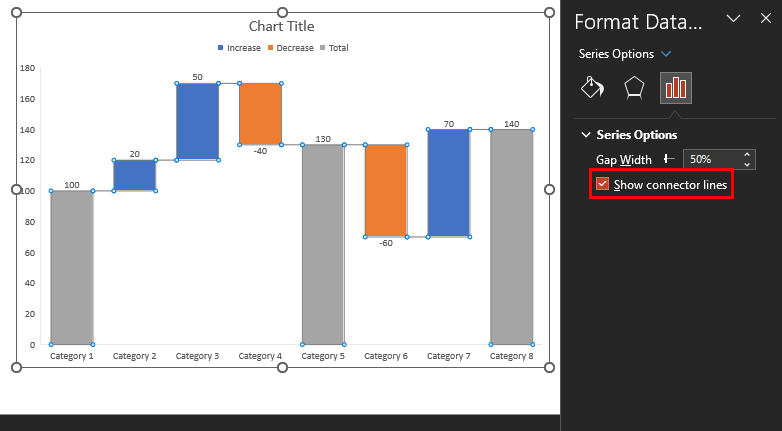 Show connector lines in PowerPoint 365 for Windows