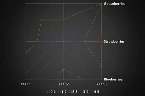 Wireframe Contour surface chart subtype in PowerPoint