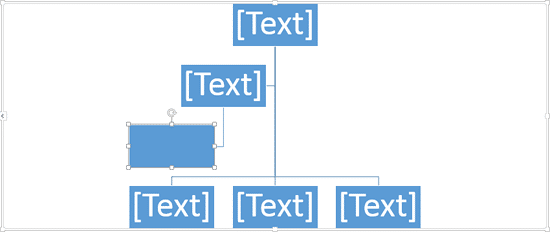 Shape added as Assistant of the selected Shape