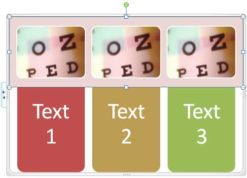 Color changed of selected SmartArt graphic