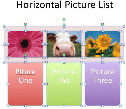 Converted SmartArt graphic ungrouped into individual shapes