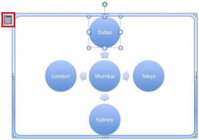Shape to be deleted is selected within the SmartArt graphic Shape to be deleted is selected within the SmartArt graphic
