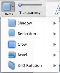Effects drop-down gallery Effects drop-down gallery