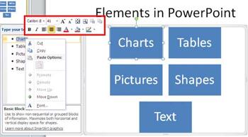 Format Text Attributes of SmartArt Graphics in PowerPoint 2010 for Windows