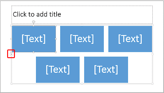 Inserted SmartArt graphic
