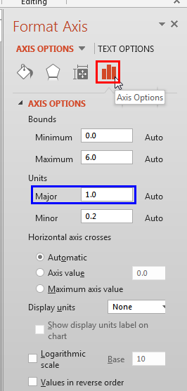 Format Axis Task Pane