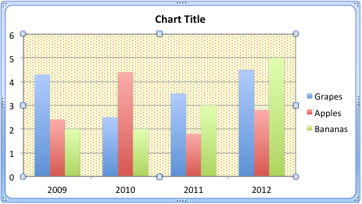 Plot Area applied with a pattern fill Plot Area applied with a pattern fill