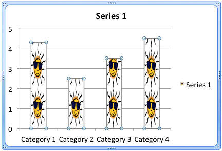 Picture inserted with Stack and scale option selected