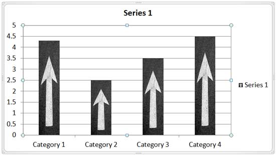 Picture inserted with Stretch option selected