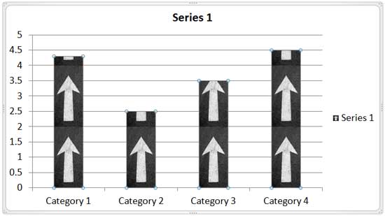 Picture inserted with Stack and scale option selected