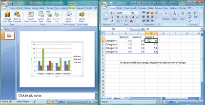 Updated chart in PowerPoint Updated chart in PowerPoint
