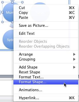 Format Shape option
