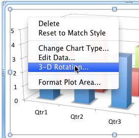 3-D Rotation option selected 3-D Rotation option selected