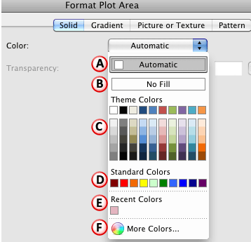 Color drop-down gallery Color drop-down gallery
