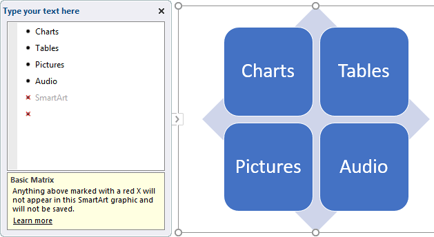 Basic Matrix doesn't allow a 5th level bullet