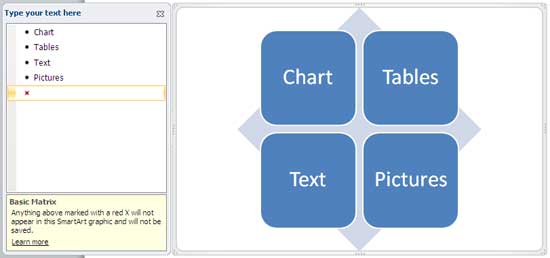 Basic Matrix doesn't allows to add 5th level bullet