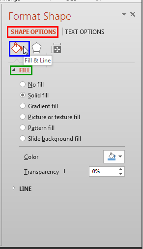 Format Shape Task Pane