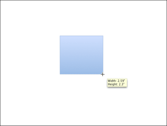 Rectangle being inserted