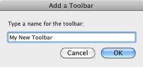 Add a Toolbar dialog box