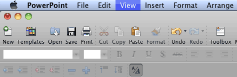 View option selected by typing the letter 'v' View option selected by typing the letter 'v'