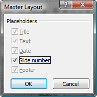 Master Layout Master Layout