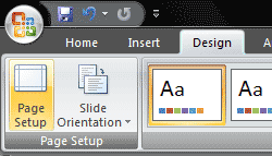 Page Setup Page Setup