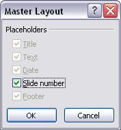 Master Layout Master Layout