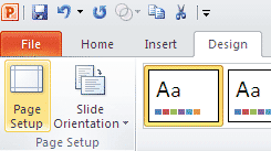 Page Setup Page Setup