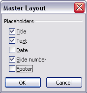 Master Layout Master Layout