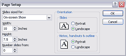 Page Setup Page Setup