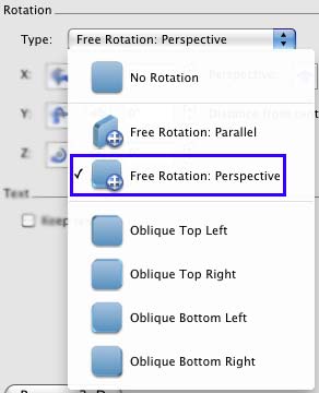 3-D Rotation types within Format Shape dialog box 3-D Rotation types within Format Shape dialog box