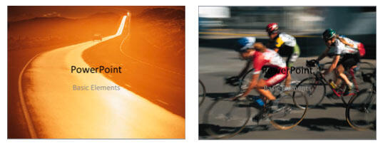 Slides using different pictures as slide background fill