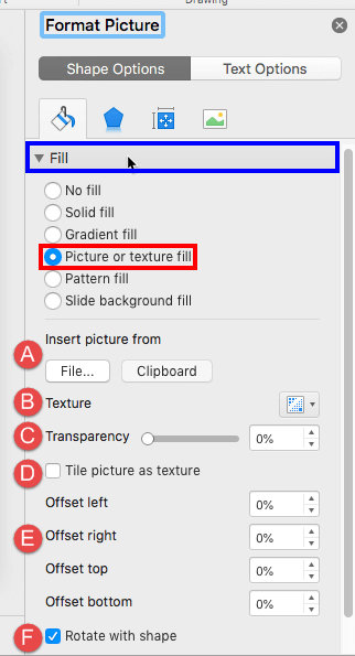 Advanced picture fill options Advanced picture fill options