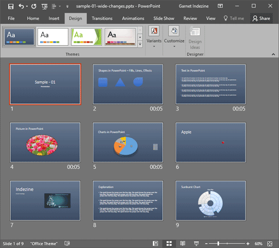 Slide Background Style 11 applied to the open presentation