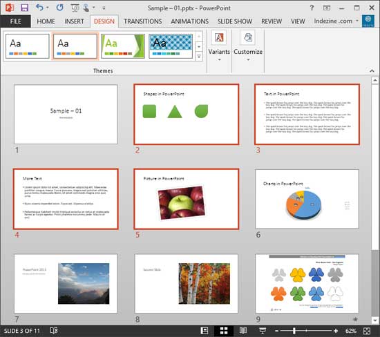 Some slides selected in Slide Sorter view Some slides selected in Slide Sorter view