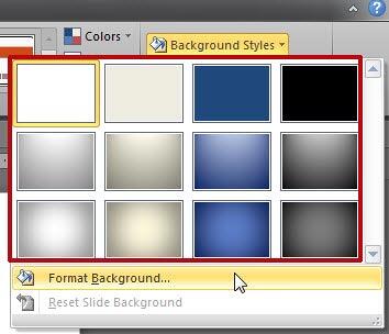 Background Styles gallery Background Styles gallery