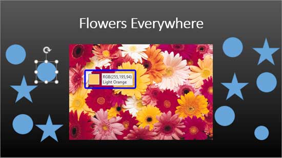 Eyedropper cursor showing RGB values of selected color Eyedropper cursor showing RGB values of selected color