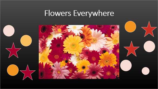 Shape outlines applied with various colors selected from the picture Shape outlines applied with various colors selected from the picture