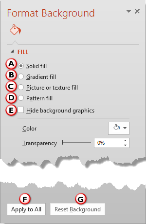 Format Background Task Pane Format Background Task Pane