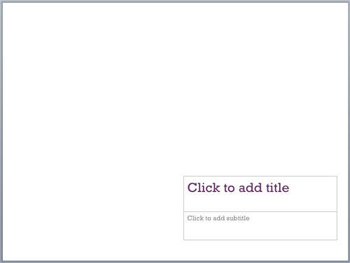 Slide background with Hide Background Graphics check-box selected Slide background with Hide Background Graphics check-box selected
