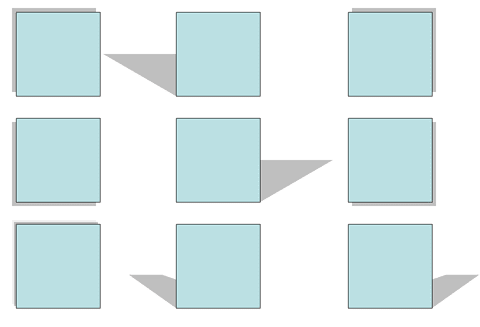 Sample shadow styles