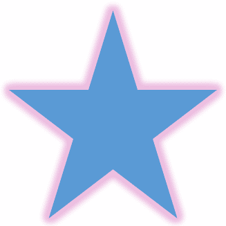 Star shape with changed glow color