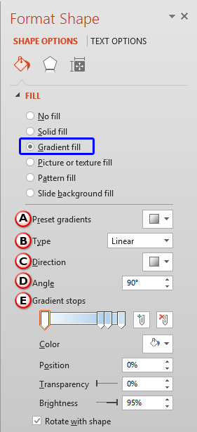 Format Shape Task Pane Format Shape Task Pane