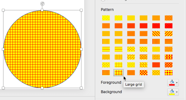 Shape with pattern fill Shape with pattern fill
