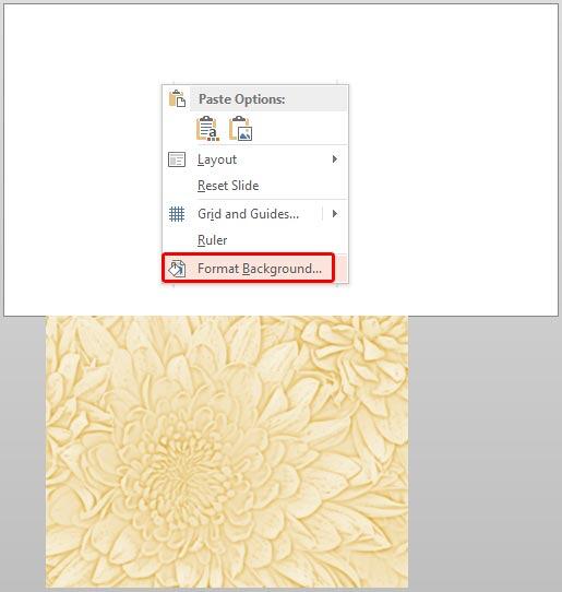 Picture moved out of actual slide