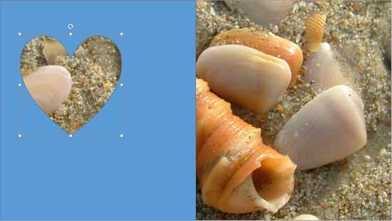 Shape with slide background fill showing slide background area beneath