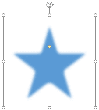 Soft Edges applied to the Star shape